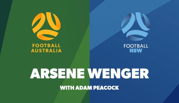 Arsene Wenger with Adam Peacock